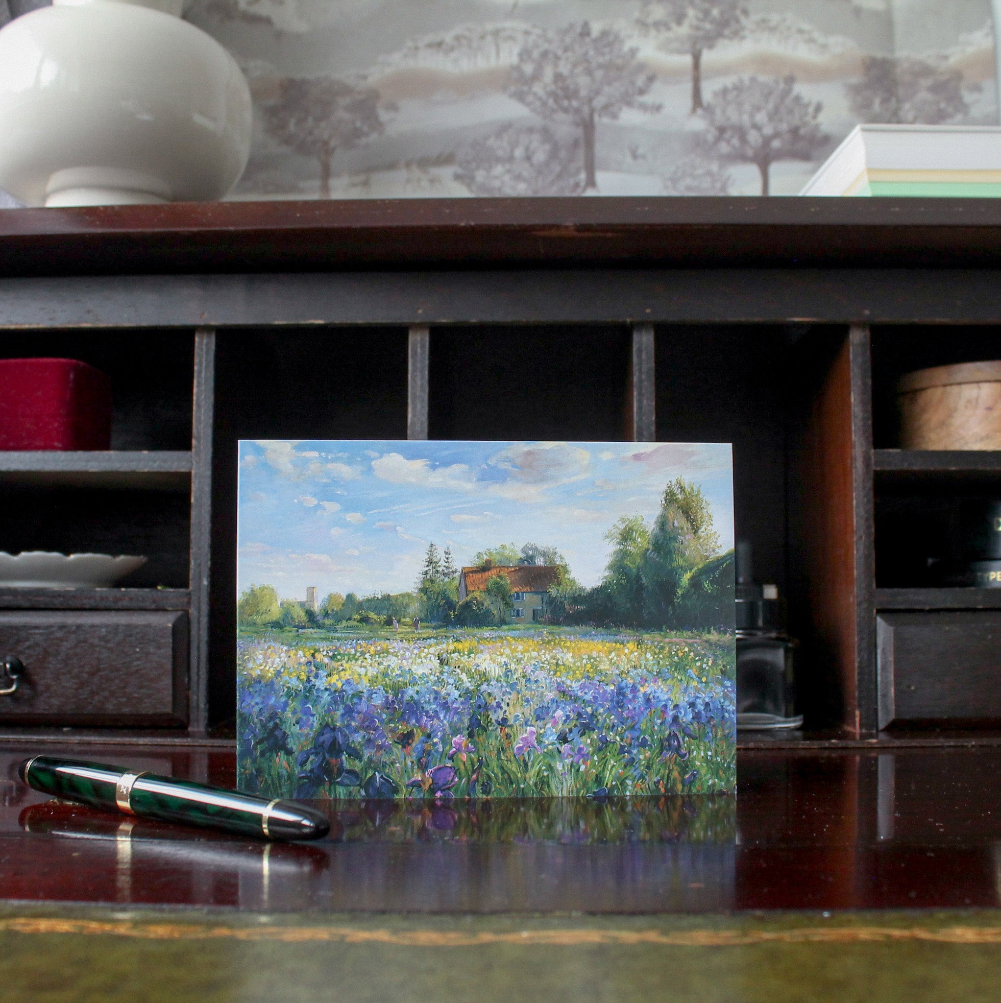 Evening At The Iris Field by Timothy Easton