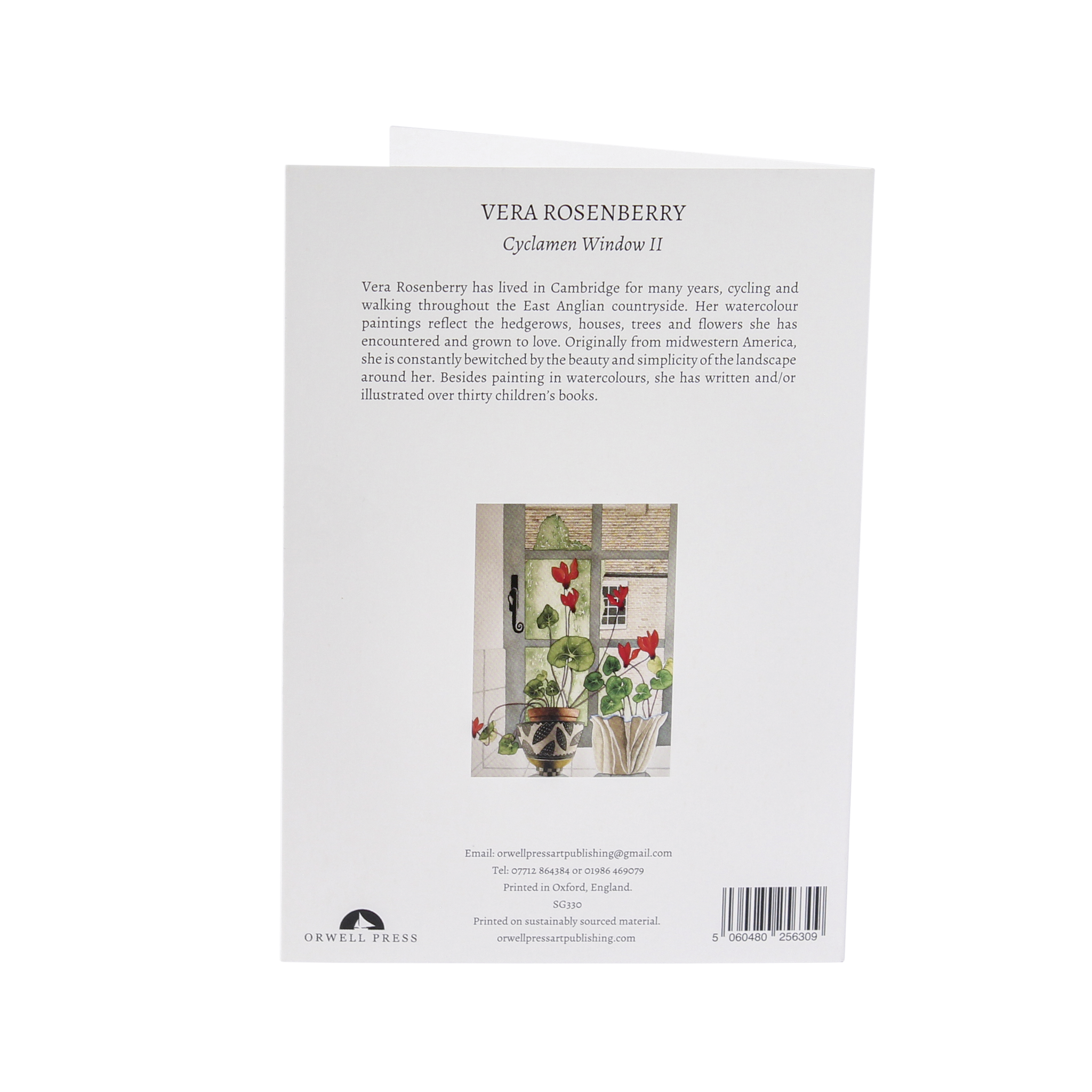 Cyclamen Window II by Vera Rosenberry