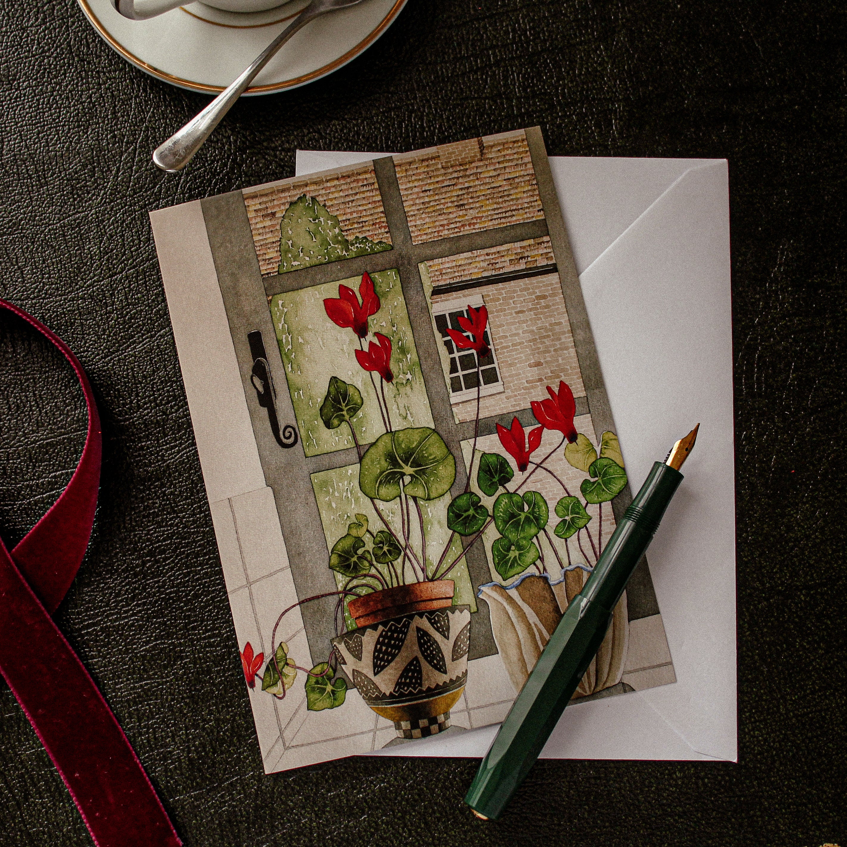 Cyclamen Window II by Vera Rosenberry