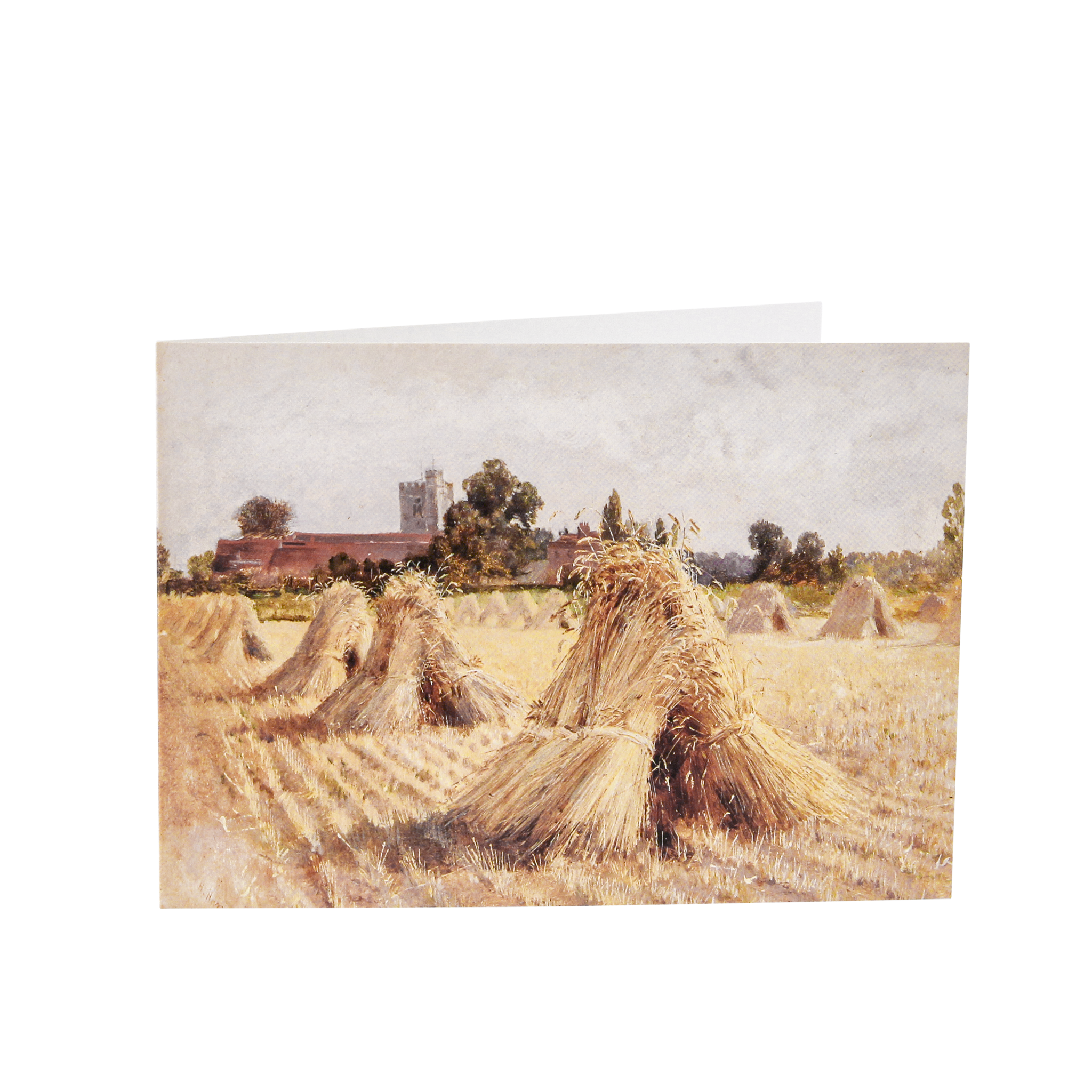 Corn Stooks By Bray Church ~ Heywood Hardy