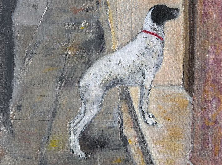 Venetian Dog by Dame Elizabeth Blackadder
