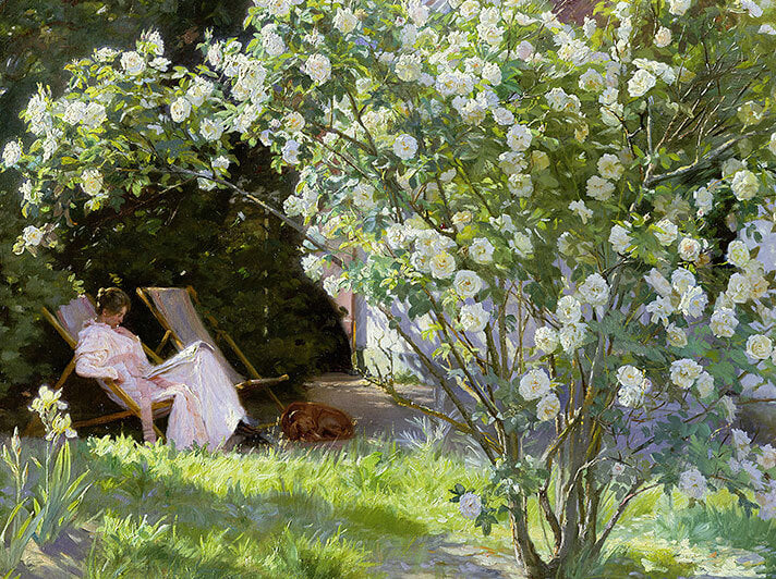 Roses by Peder Severin Krøyer
