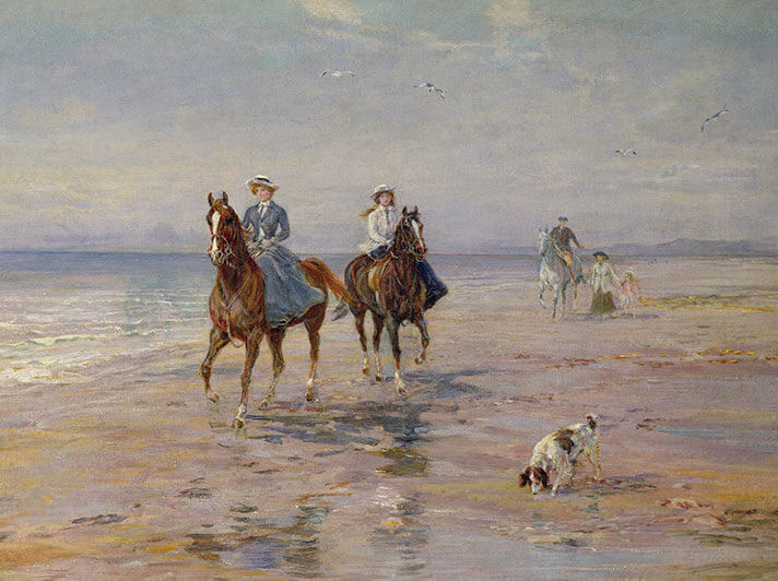 A Ride on the Beach by Heywood Hardy